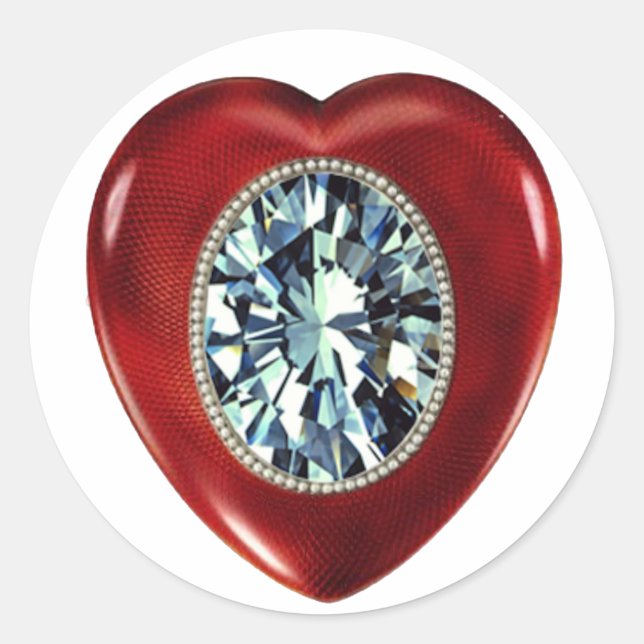 Faberge Heart stickers (Front)