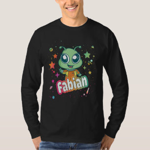 FABIAN - Cute Boy Name with cute Alien T-Shirt