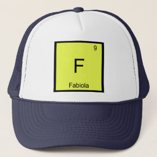 Fabiola Name Chemistry Element Periodic Table Trucker Hat