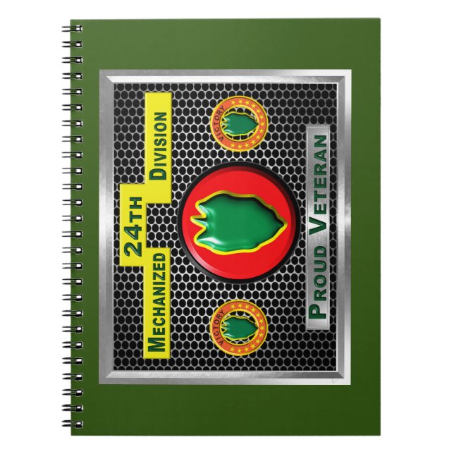 Fabled 24th Mechanised Infantry Division Notebook (Front)