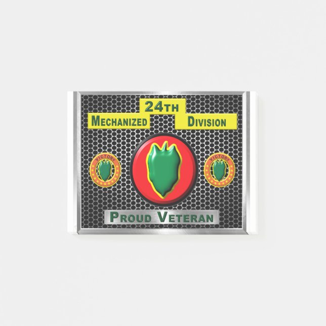 Fabled 24th Mechanised Infantry Division Post-it Notes (Front)