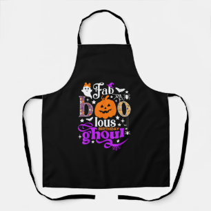 Faboolous Birthday Ghoul Shirt Funny Boo Pumpkin H Apron