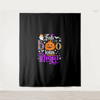 Faboolous Birthday Ghoul Shirt Funny Boo Pumpkin H Tapestry