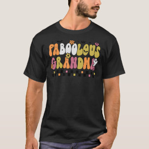 Faboolous Granny Retro Halloween Ghost Witchy Spoo T-Shirt