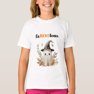 FaBOOlous Kid's T-shirt Cute Ghost Witch