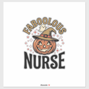 Faboolous Nurse Halloween Pumpkin Vintage Shirt De