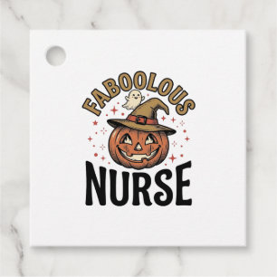 Faboolous Nurse Halloween Pumpkin Vintage Shirt De Favour Tags