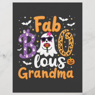 Faboolus Grandma Spooky Ghost Halloween Custom Letterhead