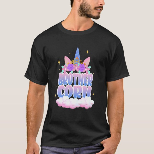 Faboulous Brothercorn Brother Birthday Unicorn T-Shirt (Front)