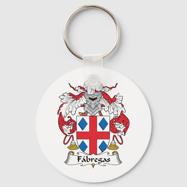 Fabregas Family Crest Key Ring (Front)