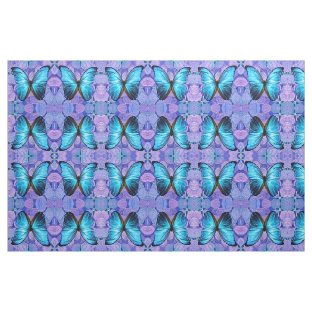 Fabric - Blue Butterfly on Hydrangea (Fat Quarter)