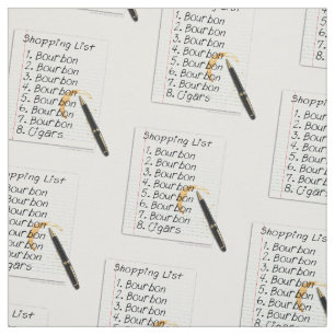 FABRIC - BOURBON LOVERS SHOPPING LIST