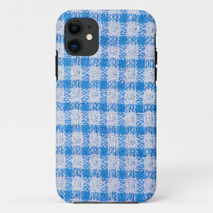 Fabric chequered pattern iPhone 11 case