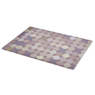 Fabric circles abstract pattern cutting board