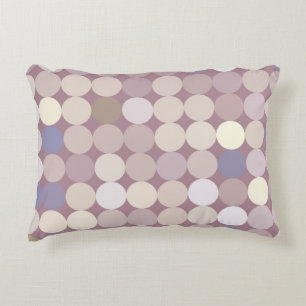 Fabric circles abstract pattern decorative cushion