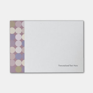 Fabric circles abstract pattern post-it notes