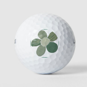 Fabric Collage Flower Mix and Match Colours Golf Balls