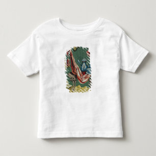 Fabric depicting a chocolate pot and a teapot toddler T-Shirt