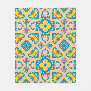 Fabric Design. Inca Fashion Illustration. Lisbon M Fleece Blanket