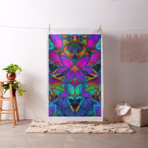 Fabric Floral Fractal Art