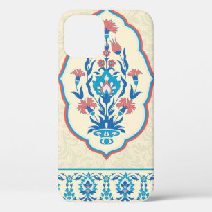Fabric floral seamless pattern in ethnic style iPhone 12 case