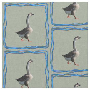 Fabric - Goose in Staggered Squares