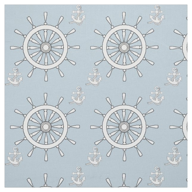 Fabric - Helm and Anchors (Swatch)