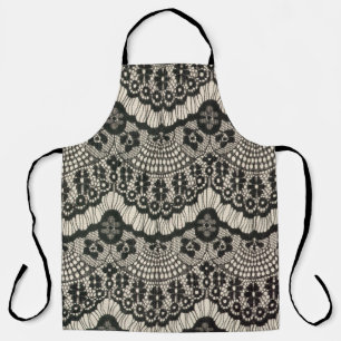 Fabric lace openwork. Fabric lace floral ornament Apron