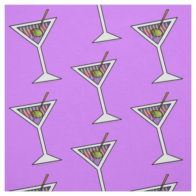 FABRIC - MARTINI GLASS (Swatch)