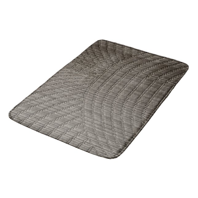 Fabric Patterned Background Bath Mat (Angled)
