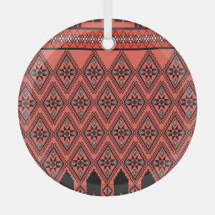 Fabric patterns: blue background decoration. glass tree decoration