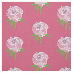Fabric - Rose in Shades of Colour