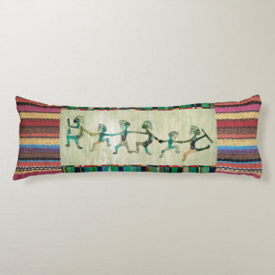 Fabric Stripes Pattern coloured I + KOKOPELLI Body Cushion