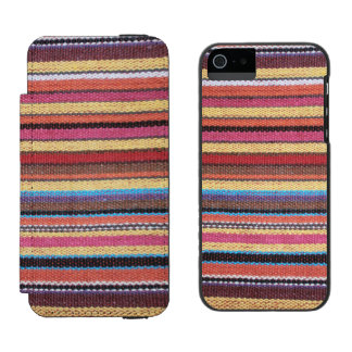 Fabric Stripes Pattern coloured I + your ideas Incipio Watson™ iPhone 5 Wallet Case