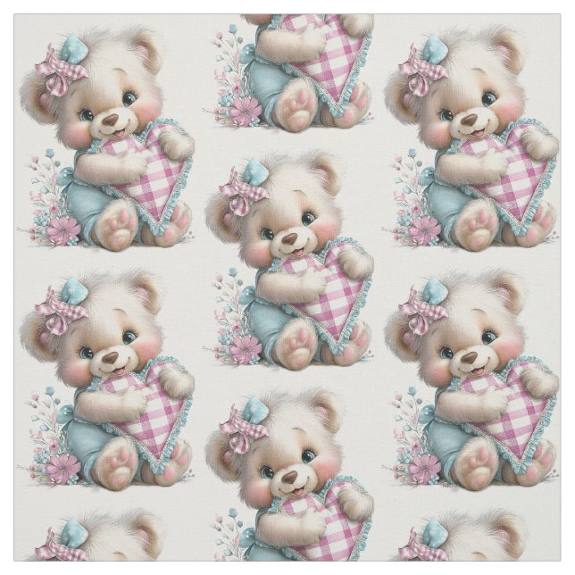 Fabric Teddy Bear Baby Shower  (Swatch)