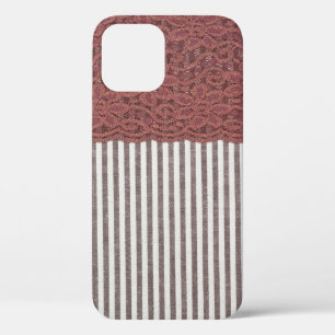 Fabric textile texture and lace for background iPhone 12 case