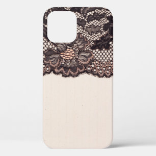 Fabric textile texture and lace for background iPhone 12 case