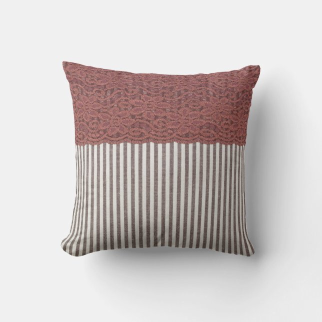 Fabric textile texture and lace for background cushion (Front)