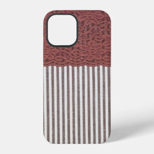 Fabric textile texture and lace for background iPhone 12 case