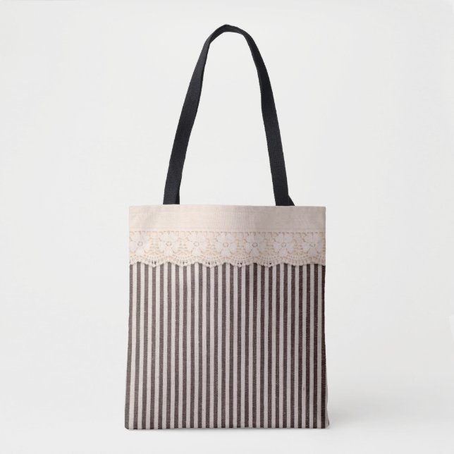 Fabric textile texture and lace for background tote bag (Front)