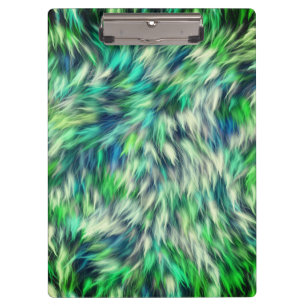 Fabric Texture Green Fur Design-68745 Clipboard