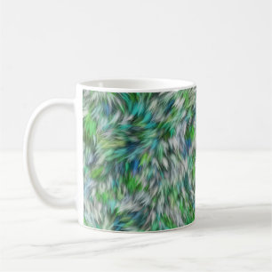 Fabric Texture Green Fur Design-68745 Coffee Mug