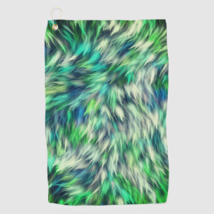 Fabric Texture Green Fur Design-68745 Golf Towel