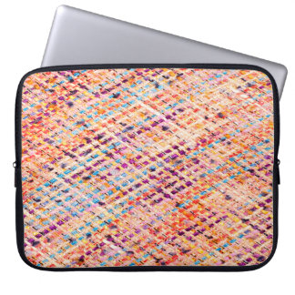 Fabric texture weave a large thread laptop sleeve