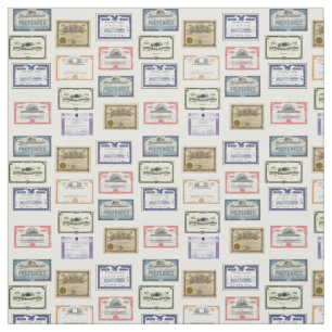 Fabric - Wall Street Market Certificates