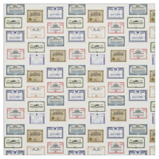 Fabric - Wall Street Market Certificates