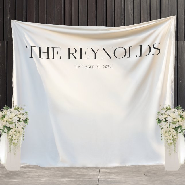 Fabric Wedding Sign Personalized Wedding Welcome  Tapestry (Creator Uploaded)