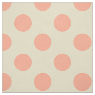 Fabric: White & light pink polka dots Fabric
