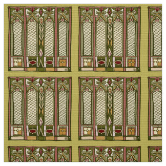 Fabric with " Arts and Crafts" Stylised Pattern
