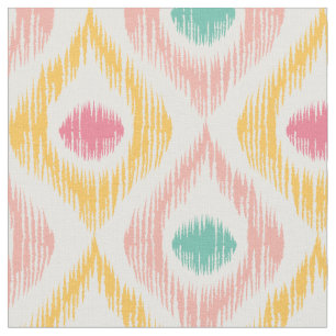 Fabric with ikat pattern